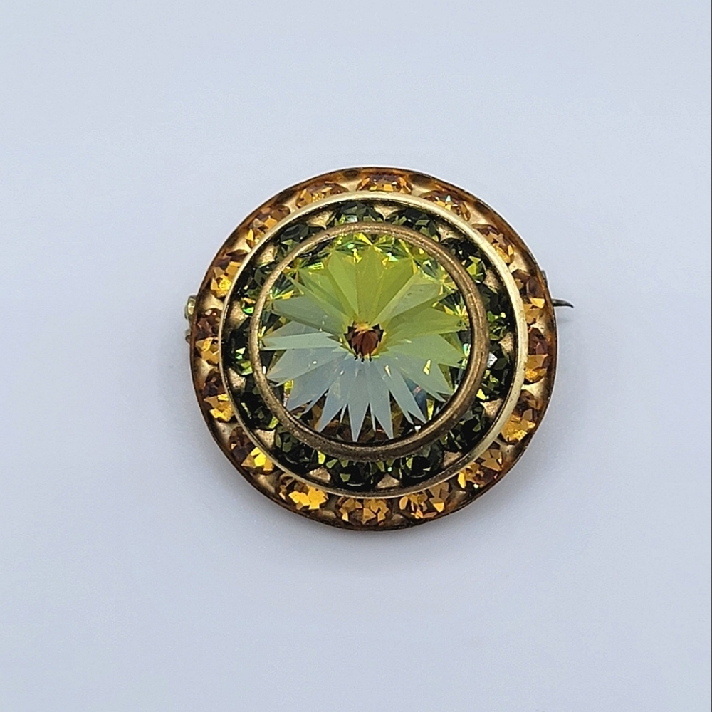 Vintage Rivoli Pin / Brooch #2559